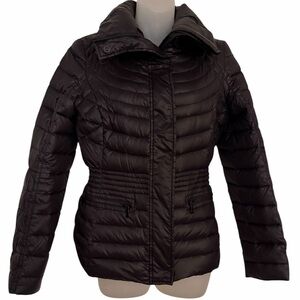 Sam Edelman Black Real  Down Puffer Jacket Size Small Women’s